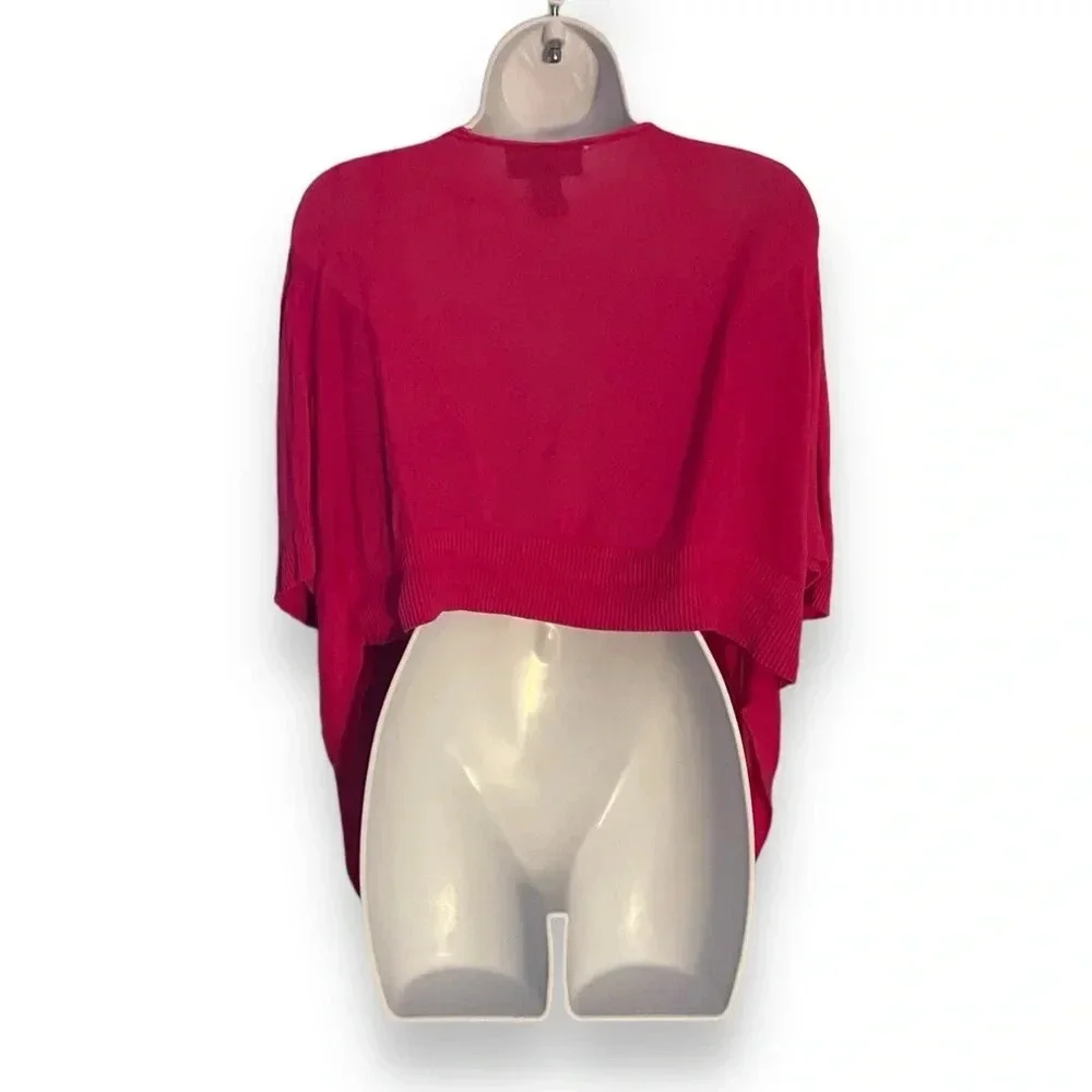 Lane Bryant Vibrant Pink Open-Front Cardigan, Plus Size 18/20 - Picture 3 of 8